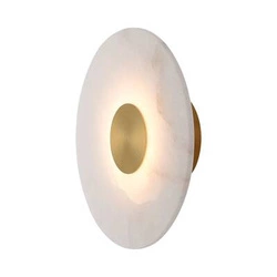 Marmurowy Kinkiet Dalinia 1xLED złoty  (WL0114) - Yaskr