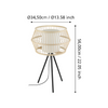 Lampa Stołowa MONTERROSO czarna (390235) - EGLO