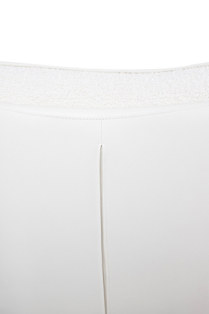 Fotel bujany OTILIA TEDDY biały (KH0101009495) - King Home