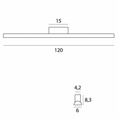 Kinkiet TAMPA IP44 120 cm (C0243) - MAXLIGHT