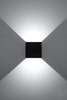 Kinkiet LUCA czarny LED IP54 (SL.0545) - Sollux