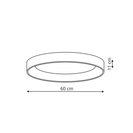 Plafon Georgia LED biały (LP-049/1C WH CCT) - Light Prestige