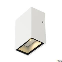 QUAD 1, lampa ścienna, LED, 3000K, IP44, kwadratowa, biała, 4,6 (232461) - SLV