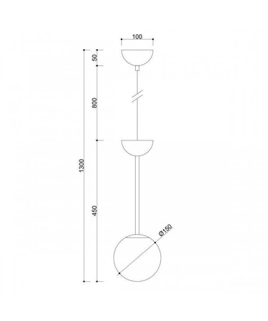 Lampa wisząca GLADIO Kol. Biały (GLA111P0) - Ummo