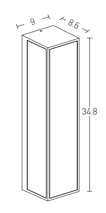 OUTDOOR WALL LIGHT 2XE27 GRAPHITE (E296 Zambelis) - Zambelis