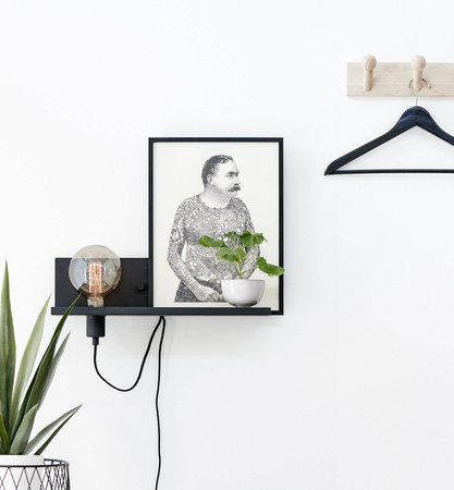 MULTI Kinkiet USB 1L Czarny