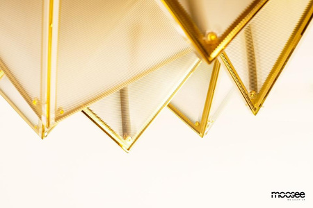 Dekoracyjna lampa sufitowa / plafon PYRAMIDS   złota (MSE1501100589) - Moosee