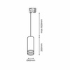 Pipe Ring Track Pendant Light White 1xGU10 - 3 Circuit (ML7674) - Eko-Light