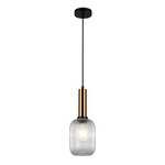 Lampa Wisząca Antiola (PND-5588-1M-BRO+CL) - Italux