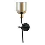 Kinkiet Servio  (WL-66892-1A-BK-AMB) - Italux