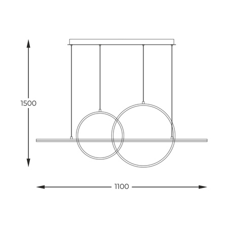 Lampa wisząca CHOLET złota (MD7358-2A-3GT) - Zuma Line