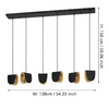 Lampa wisząca SERENARA czarna (390184) - EGLO