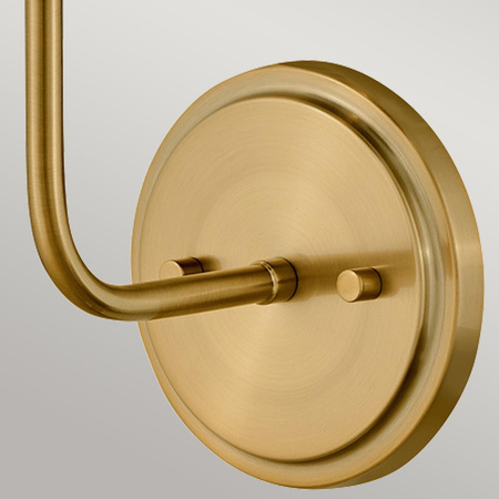 Kinkiet Clarke - 1 źródło światła - Ciepły mosiądz (HK-CLARKE1-BR-BK) - Elstead Lighting