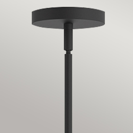 Żyrandol Remyck - 3 źródła światła - Matowa czerń (ALM-REMYCK3-BK) - Elstead Lighting