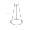 Lampa wisząca BRENO czarna Ø 60 cm (2023201-BK60) - Zuma Line