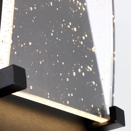 Średnia latarnia naścienna Kabo - Teksturowana czerń (QN-KABO-M-BK) - Quintiesse