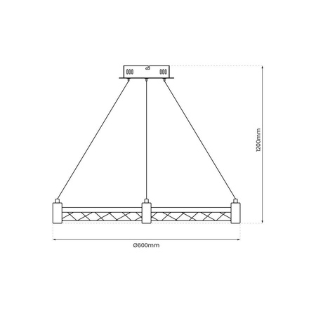 Lampa wisząca ELEGANCE 36W LED (ML0996) - Milagro
