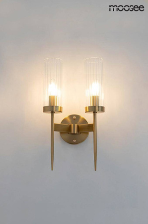 MOOSEE lampa ścienna TORCH TWIN złota (MSE010400199) - Moosee