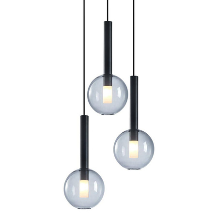 Lampa wisząca NIKO BLACK 3 (ML0333) - Milagro