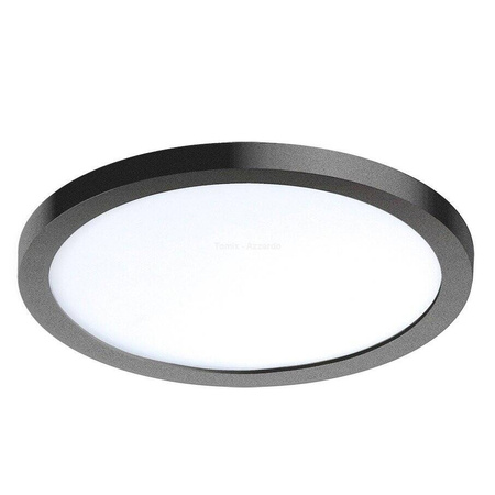 Lampa wpuszczana SLIM 15 ROUND IP44 4000k black (AZ2843) - AZZARDO