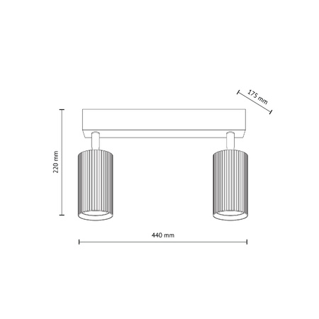 TUNE BROWN 2XGU10 (16147) - TK Lighting