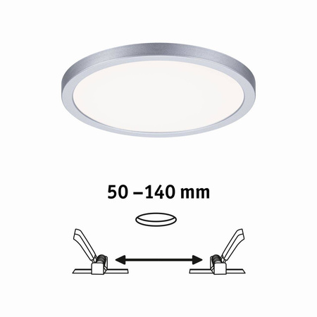 Plafoniera VariFit AREO LED DIM 13W 1200lm 4000K okrągła 175mm IP44 230V chrom matowy / tworzywo sztuczne (PL93057) - PAULMANN