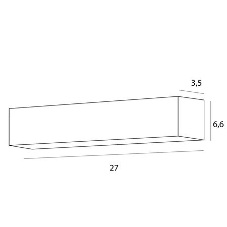 Nowoczesna liniowa lampa sufitowa MAXLIGHT C0254 X-LINE 14W