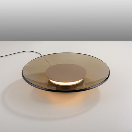 Lampa stołowa ze ściemniaczem dotykowym PURE MOON w kolorze bursztynu (4594-97) - Paul Neuhaus