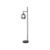 FLOOR LAMP G9 SMOKE GLASS BLACK MARBLE (22053 Zambelis) - Zambelis