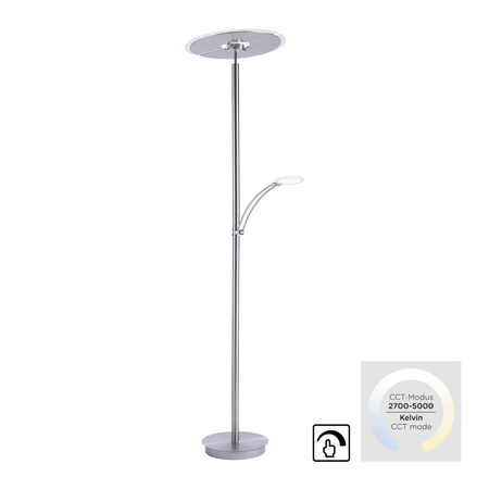 ARTUR LAMPA PODŁOGOWA STALOWY (673-55) - Paul Neuhaus