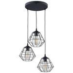 DIAMOND NEW BLACK LAMPA WISZĄCA 3 PL (6204) - TK Lighting