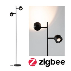 Lampa podłogowa LED Smart Home Zigbee Puric Pane 2700K 2x300lm 2x3W czarna (PL79780) - PAULMANN