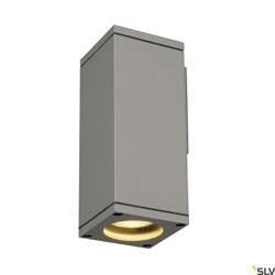 THEO WALL, lampa ścienna outdoor, QPAR51, kwadratowa, srebrnoszara, maks. 35W (229524) - SLV