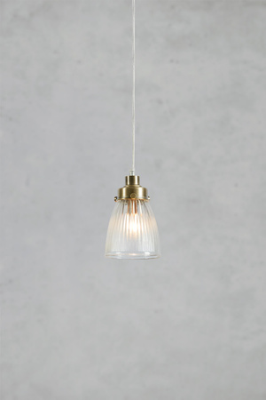 Lampa wisząca nad stół BELLIS Pendant 1L Clear/Antique Brass (109010) Markslojd