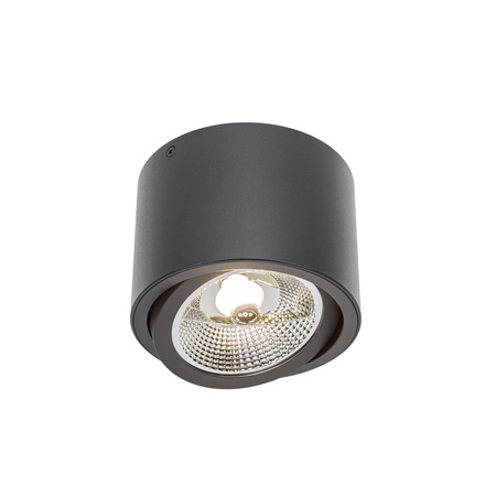 CHLOE AR111 NATYNKOWA GU10 250V IP20 139x100mm CZARNY okrągła ruchoma (SLIP005013) - Spectrum LED