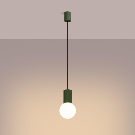 Lampa wisząca HALO 1 zielona oliwka (SL.1724) - Sollux Lighting