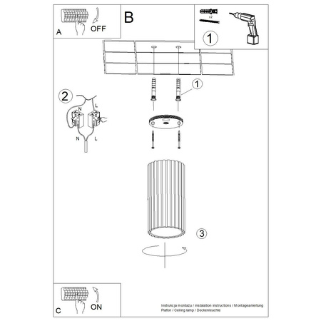 Nowoczesna lampa na sufit IVAR burgund LED 3000K Push dimm/DALI2 (TH.607) - Thoro Lighting