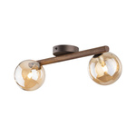 ESTERA WOOD ORZECH BURSZTYN KINKIET 2XG9 (11092) - TK Lighting