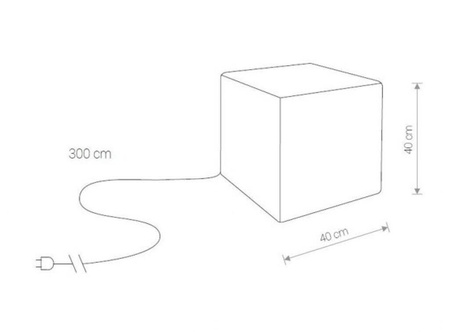 ZEWNĘTRZNE STOJĄCE CUMULUS CUBE M (8966) - Nowodvorski
