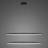 Lampa Ledowe Okręgi No. 2 Φ120 cm in 4k czarna ściemnialna Altavola Design (LA074/P_120_in_4k_black_dimm) - ALTAVOLA DESIGN
