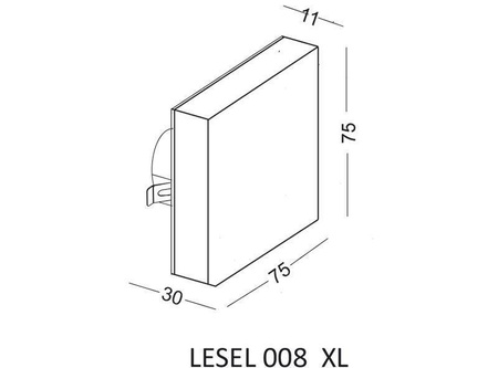 Lampa Schodowa LESEL 008 XL (100802209) - Elkim Lighting