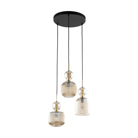SOPHIA COGNAC LAMPA WISZACA 3XE14 (11041) - TK Lighting
