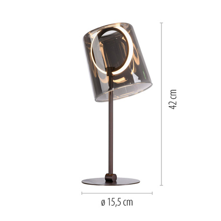 ZULA LAMPA WISZĄCA BRĄZ (4542-25) - Paul Neuhaus