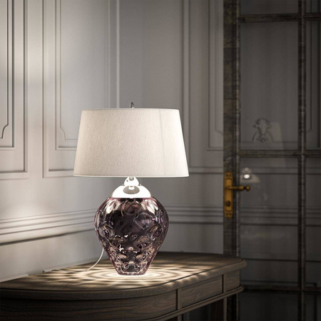 Lampa stołowa Samara - 2 źródła światła - Śliwkowa (QN-SAMARA-TL-PLM) - Quintiesse