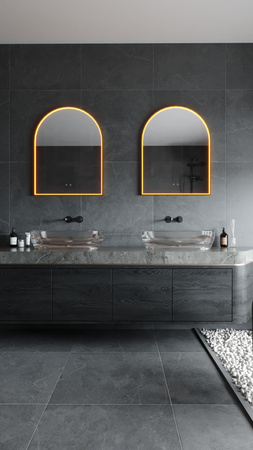 Podświetlane,ściemnialne lustro MAXLIGHT W0386 MIRROR 70x90 cm