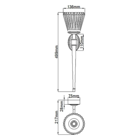 Kinkiet Agatha (BATH-AGATHA-PC) - Elstead Lighting