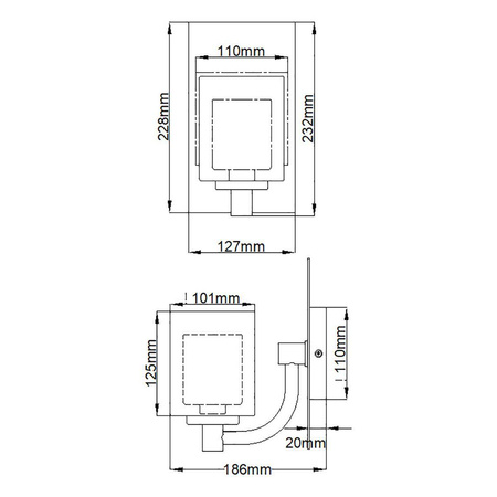 Kinkiet Kolt (QZ-KOLT1-PC-BATH) - Elstead Lighting