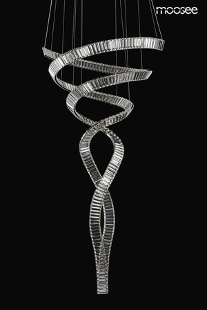 Lampa wisząca WAVE CORDON 2B chrom (MSE1501100194) - Moosee