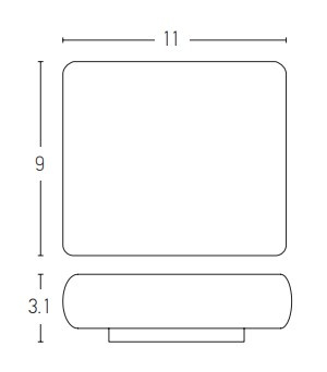 OUTDOOR WALL LIGHT LED 6W GRAPHITE (E238 Zambelis) - Zambelis