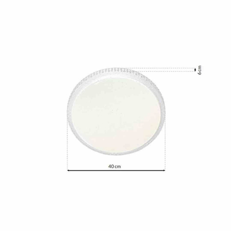 Plafon CRUZ 40W LED Ściemnialny+ Pilot (ML4219) - Milagro